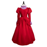 Movie Cinderella Lady Tremaine Outfits Red Dress Cosplay Costume Halloween Carnival Suit
